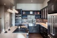 Дизайн и интерьер кухни: вытяжка, потолок, пол, мебель для кухни. выбор материалов.