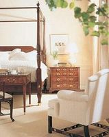 Интерьер спальни: мебель для спальни, шторы, декорация