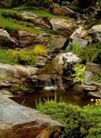 Ландшафтный дизайн. каменистые сады - альпийская лужайка, японский сад, ложбина, камянистая гряда, водный каскад, горный ручей